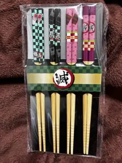 鬼滅の刃 竹製箸4本セット