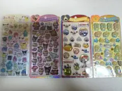 【国内正規品】【即日発送】うるちゅるポップシール　サンリオ等　4枚セット