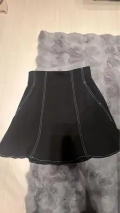 snidel 黒のプリーツスカート