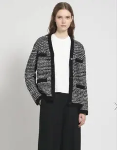 お値下げ中　theory luxe 定価4.2万　24AW ツイードカーディガン