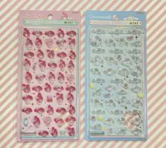 【正規品】ボンボンドロップシール　ミニ　マイメロ＆シナモロール　2点セット