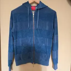 Letroyes 青のストライプ フルジップパーカー
