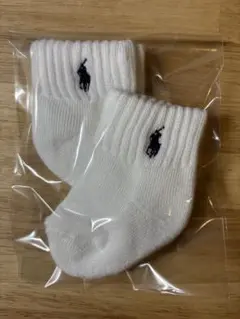 新品 ラルフローレン ベビー靴下 2セット 0-6ヶ月 ホワイト