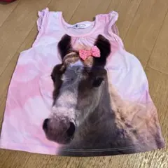 H&M 馬プリントタンクトップ 92