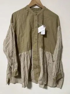 ギンガムチェック 長袖シャツ　コットン　M L