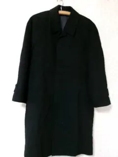 98779　clothing　カシミア１００％コート　黒　９２A5