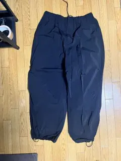 TRACK WIDE EASY LOOSE PANTS ブラック / M