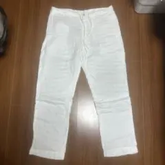 ラルフローレン　ホワイトリネンパンツ