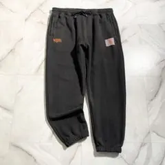 A18883 ジョーダン ワッペンロゴスウェットジョガーパンツ 黒 XXL