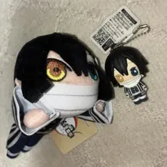 鬼滅の刃　伊黒小芭内　立体ラバーマスコット　エクストラ寝そべりキーチェーン