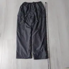 ダークグレー ワークパンツ フリース裏地付き