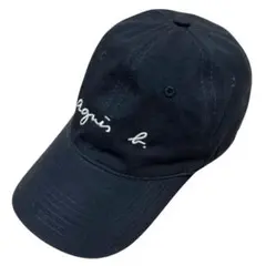 【agnes b. アニエスベー】 ロゴキャップ 帽子 ブラック