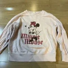 ユニクロ120ディズニー ミニーマウス トレーナー ピンク キッズ