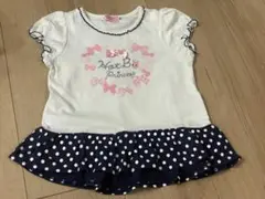 Hot Biscuits リボンプリント トップス 90