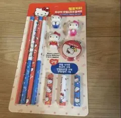 韓国限定☆キティ ボールペン 赤と青 2本セット☆ 短めサイズ 12センチ