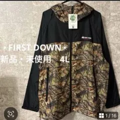 『新品・未使用』✨FIRST DOWN✨ 裏メッシュフルジップパーカー　4Ｌのサムネイル