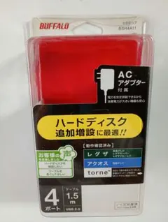 【中古・動作確認済】BUFFALO USBハブ 4ポート BSH4A11BKのサムネイル