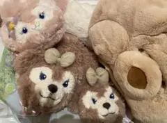 四点セット　ディズニー ファンキャップ　マフラー　ミトン　ぬいぐるみセット