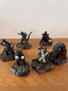 酒井ゆうじ　ゴジラ全集　名鑑シリーズ 6体セット