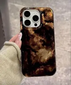 iPhone16Proケース べっ甲柄