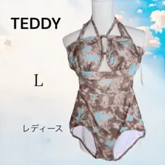 未使用　タグ付き　TEDDY レディース ワンピース水着【L】タイダイ柄のサムネイル