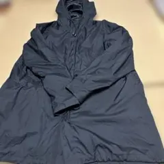 UNIQLO フード付き ブラックナイロンジャケット