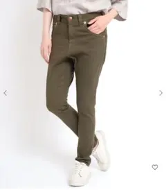 限定値下★RNA-N★R2640 ロークロッチスキニーパンツ　カーキ　Sのサムネイル