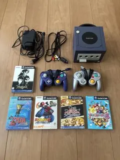 動作確認済　ゲームキューブ本体 ＆ コントローラー3個セット　メモリカード付き ゲームキューブ本体 メモリーカード、カセット コントローラー付き
