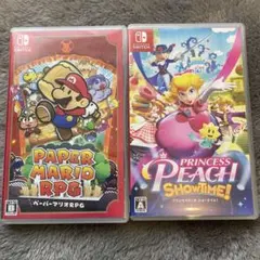 2本セット　プリンセスピーチ Showtime! ペーパーマリオ