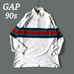 希少 90s OLD GAP ギャップ ラガーシャツ XL