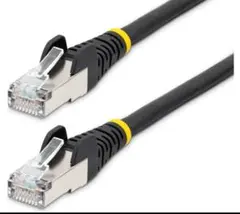 ✨CAT6A LANケーブル 1m 黒 ノイズ対策 S/FTP仕様