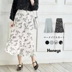 Honeys マーメイドスカート 花柄