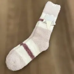 【新品未使用】GELATO PIQUE ボーダーソックス ピンクのサムネイル