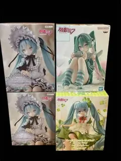 初音ミクぬーどるストッパーフィギュア Flower Fairy クローバー 4個