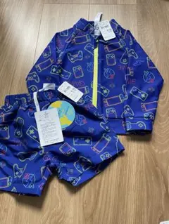 ベビー水着 男の子 ラッシュガードセット