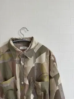 古着　柄シャツ