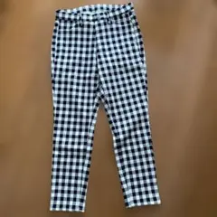 UNIQLO白黒格子パンツ