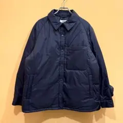 ユニクロ アニヤハインドマーチ パフテックシャツジャケット ネイビー L