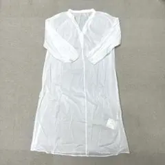 ★新品★ AVAN LILY シャツワンピース　長袖　ホワイト　レディース