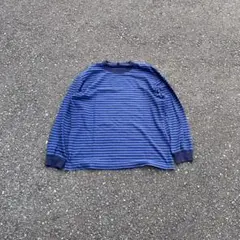00's old uniqlo ブルー ネイビー ボーダー ロンt city