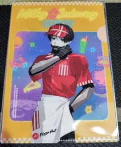 ピザハット 銀河特急ミルキー⭐︎サブウェイ ミルサブ　A5クリアファイル カート
