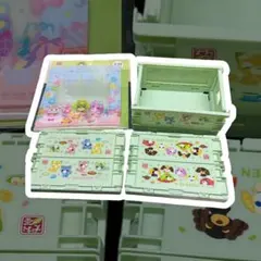 お茶犬　折りたたみミニコンテナ　チャック付き袋