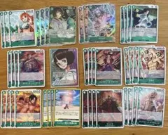 ワンピースカード　緑紫リム　デッキパーツ