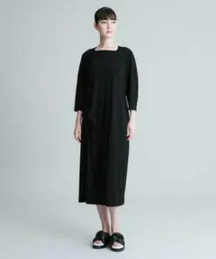 未使用品 ズッカ zucca チュールチェックワンピース 半袖 ロング