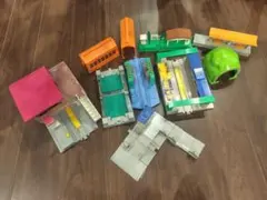 プラレール 駅舎やトンネル、洗車場等
