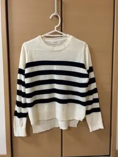ボーダー　長袖　ニット　セーター
