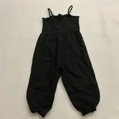 シャーリングキャミオーバーオール　ジャンプスーツ