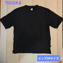 TIGORA メンズ 半袖Tシャツ ブラック Mサイズのサムネイル