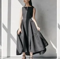 a*1様 L'AUBE BLANC Keyneck Jacquard Dress