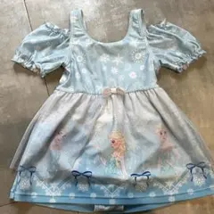 エルサ ワンピース水着 水色 120cm